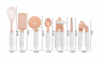 Copper Plated Kitchen Peeler Gadget Set