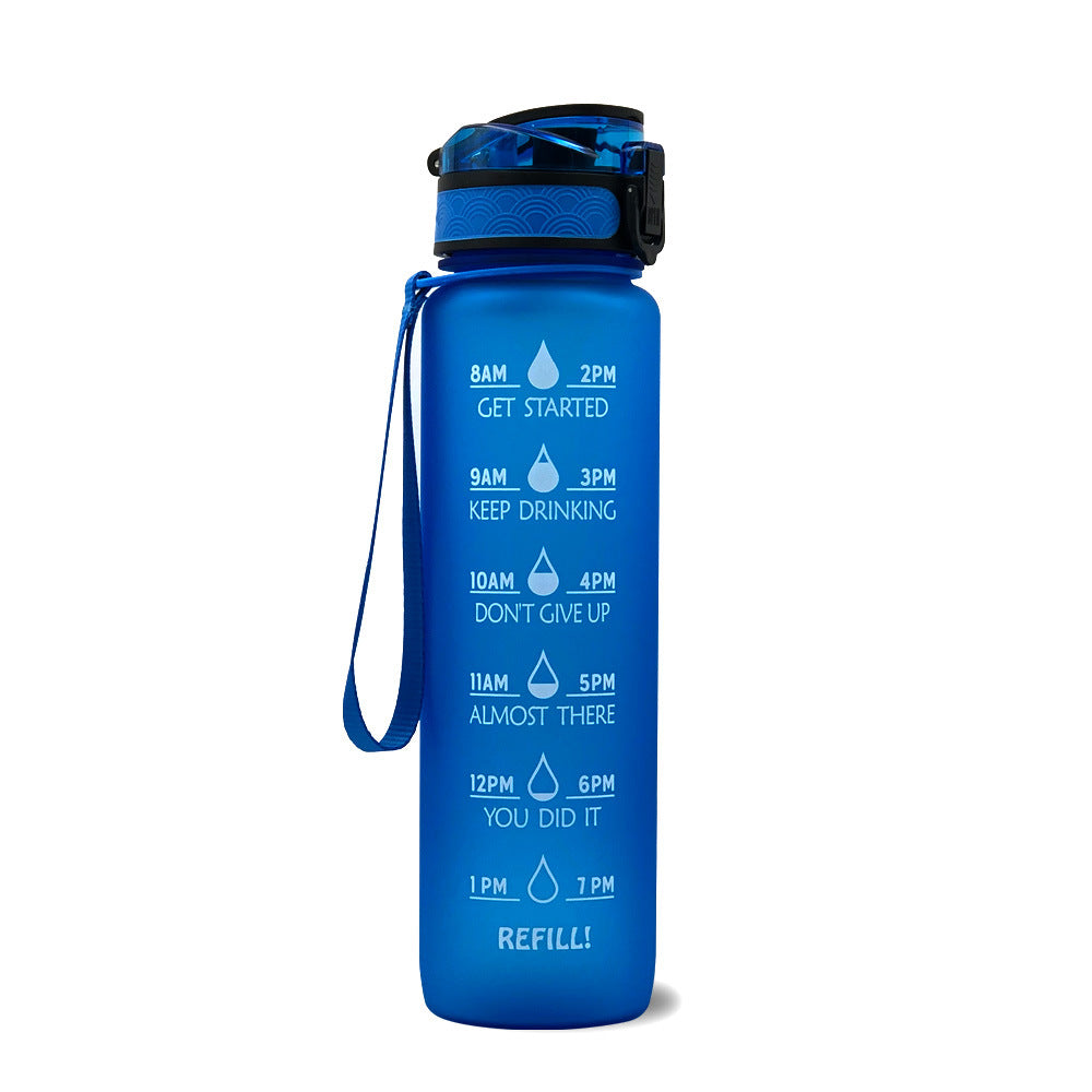AquaTime Pro – 1L Motivational Tritan Sports Bottle