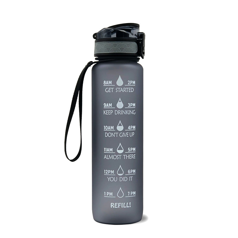 AquaTime Pro – 1L Motivational Tritan Sports Bottle