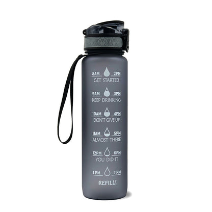 AquaTime Pro – 1L Motivational Tritan Sports Bottle