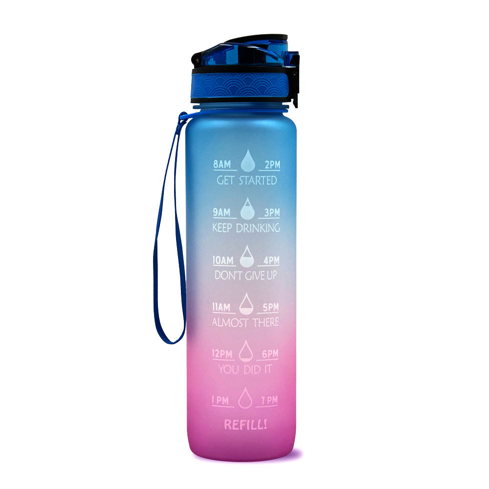 AquaTime Pro – 1L Motivational Tritan Sports Bottle