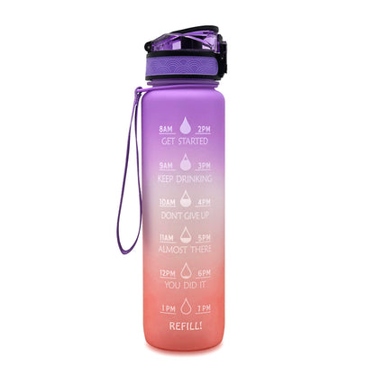 AquaTime Pro – 1L Motivational Tritan Sports Bottle