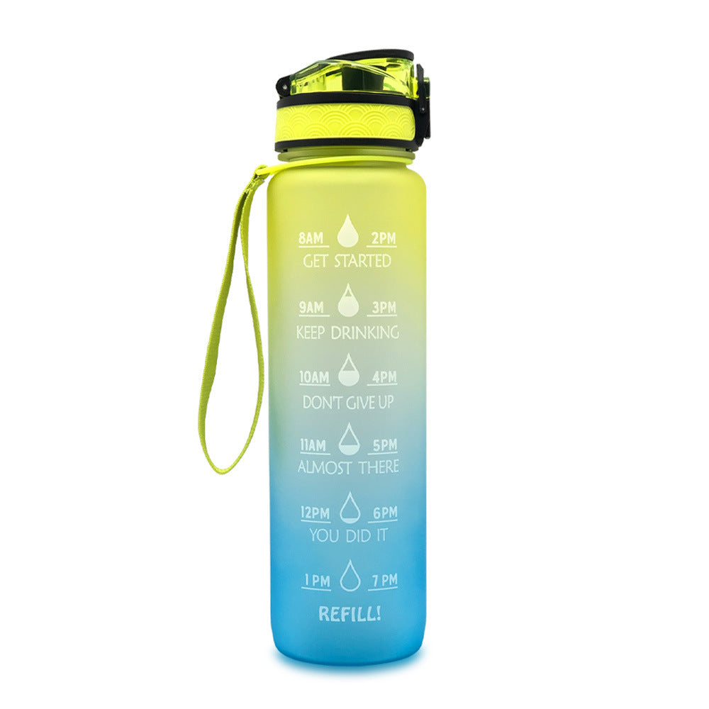 AquaTime Pro – 1L Motivational Tritan Sports Bottle