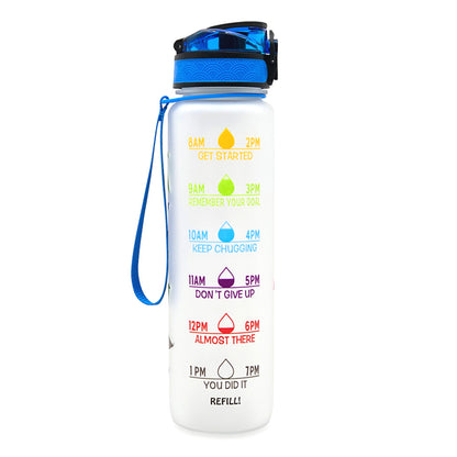 AquaTime Pro – 1L Motivational Tritan Sports Bottle