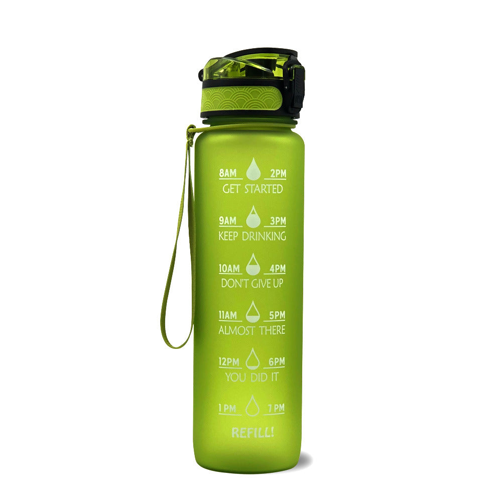 AquaTime Pro – 1L Motivational Tritan Sports Bottle