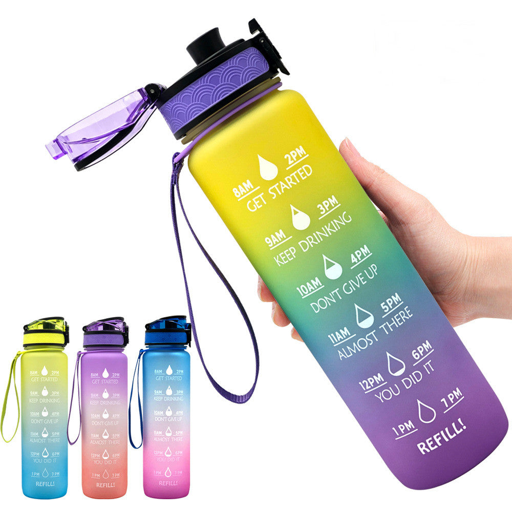 AquaTime Pro – 1L Motivational Tritan Sports Bottle