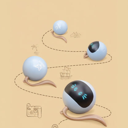 Interactive LED Spinning Ball Pet Toy