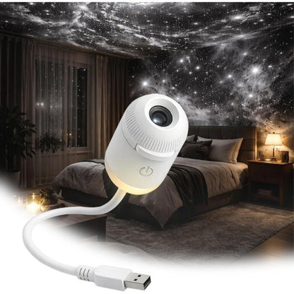 USB Star Projector Night Light – Starry Sky Lamp for Bedroom & Nursery
