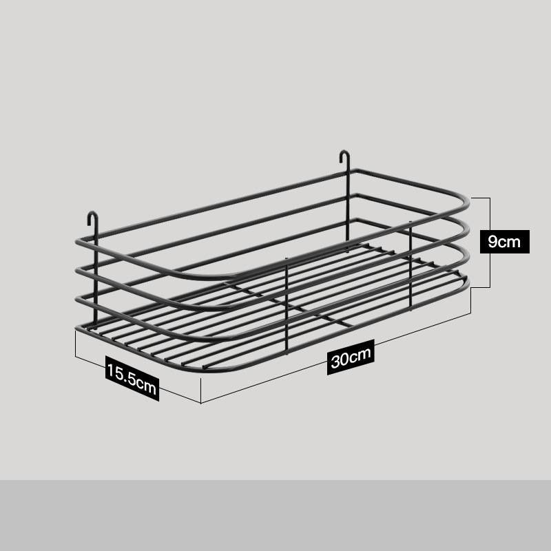 Wall Mounted Stainless Steel Kitchen Storage Rack | Pegboard Hole Plate Organizer