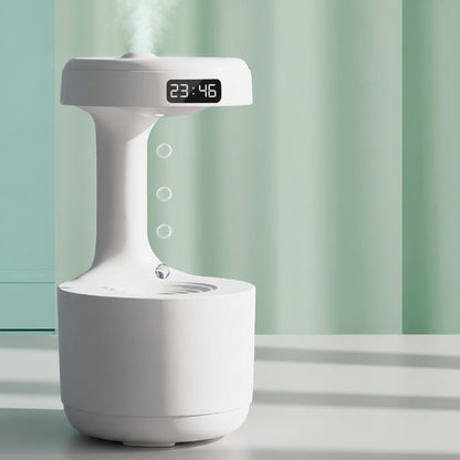 Anti-Gravity Backflow Aroma Diffuser With Clock