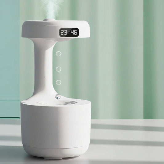 Anti-Gravity Backflow Aroma Diffuser With Clock