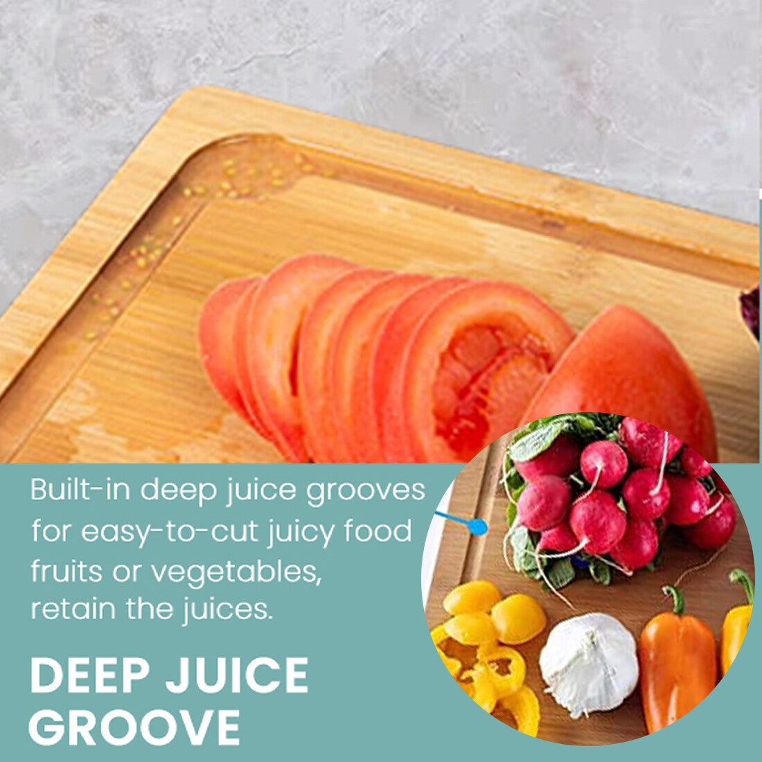 ChopEasy Pro – Bamboo Cutting Board With Containers