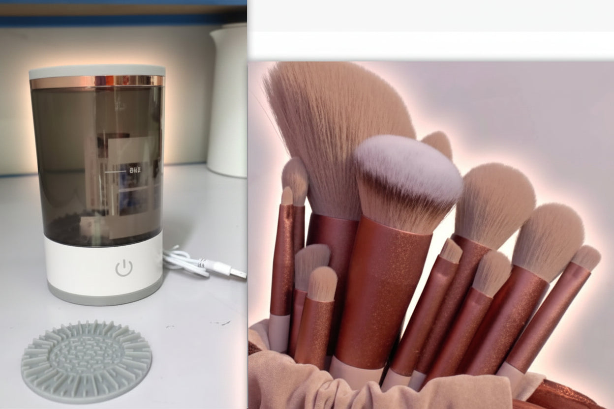 Electric Makeup Brush Cleaner – Portable USB Rechargeable