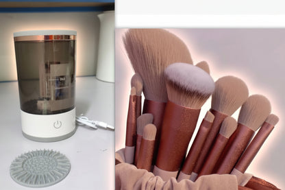 Electric Makeup Brush Cleaner – Portable USB Rechargeable