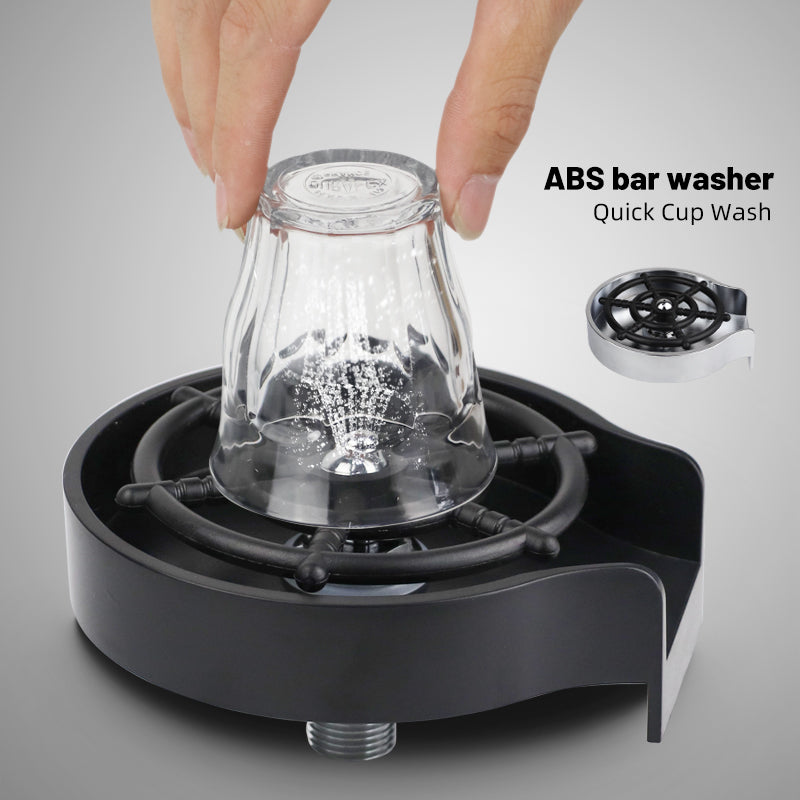 High-Pressure Automatic Cup Washer | Bar & Kitchen Sink Glass Rinser