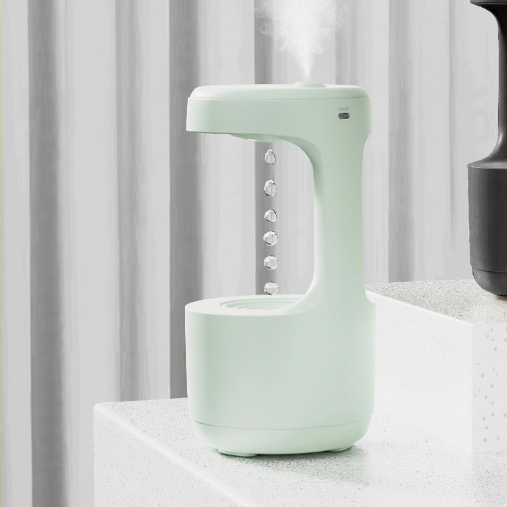 Anti-Gravity Backflow Aroma Diffuser With Clock