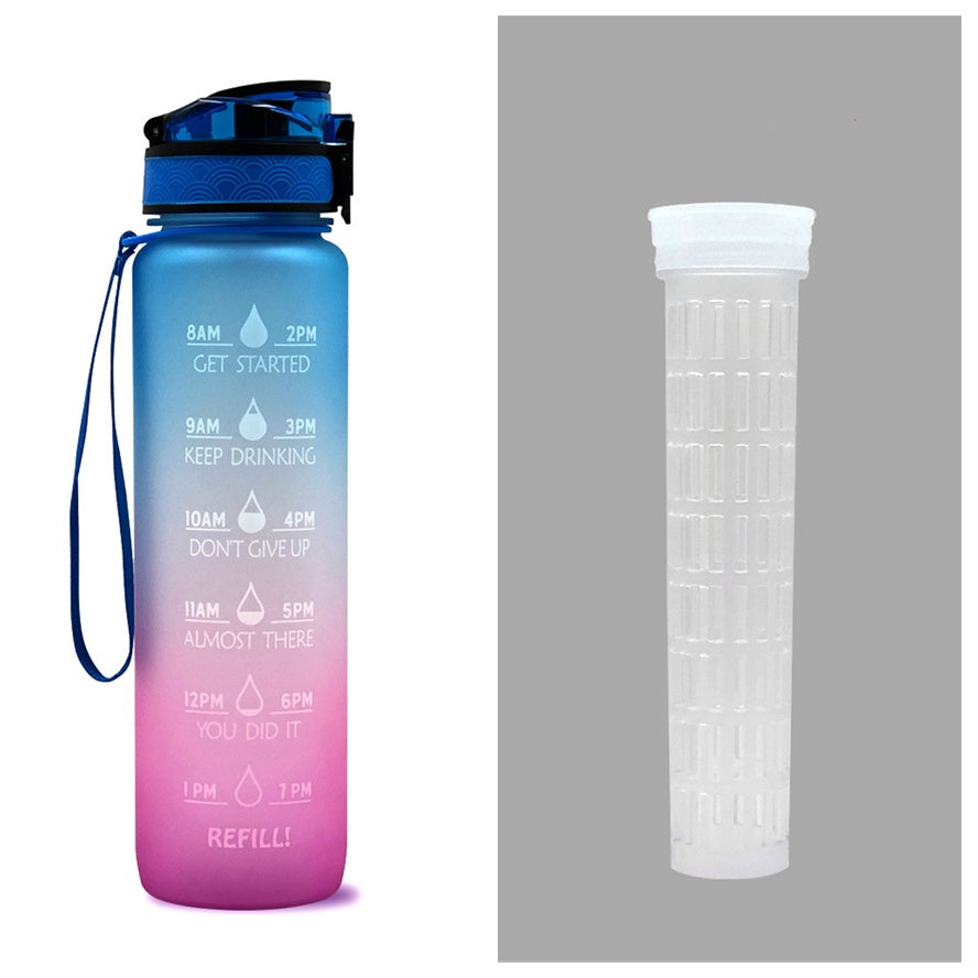 AquaTime Pro – 1L Motivational Tritan Sports Bottle