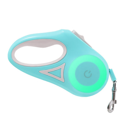 Retractable Pet Leash with Spotlight & Collar Set