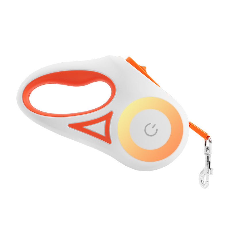 Retractable Pet Leash with Spotlight & Collar Set