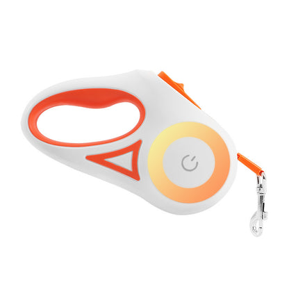 Retractable Pet Leash with Spotlight & Collar Set