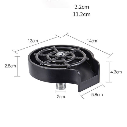High-Pressure Automatic Cup Washer | Bar & Kitchen Sink Glass Rinser