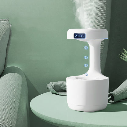 Anti-Gravity Backflow Aroma Diffuser With Clock