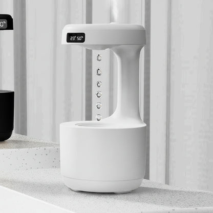 Anti-Gravity Backflow Aroma Diffuser With Clock