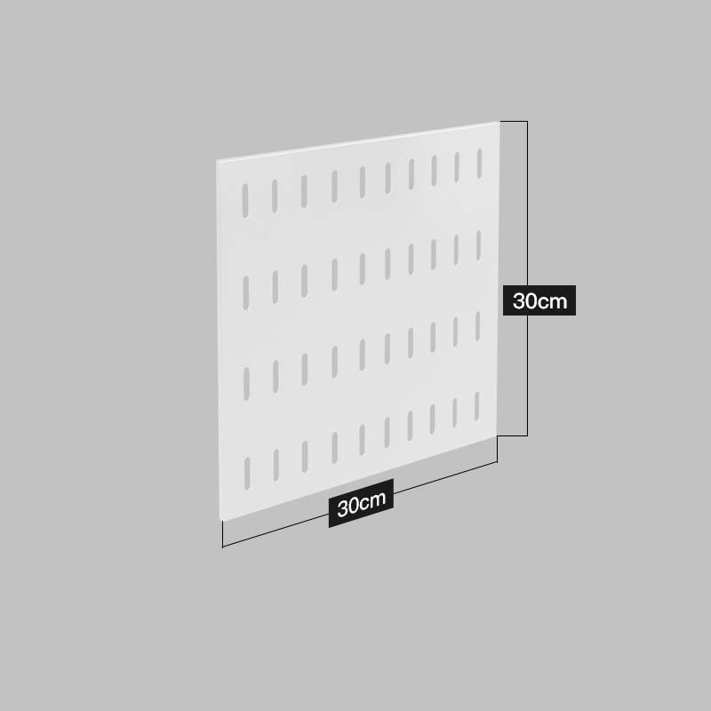 Wall Mounted Stainless Steel Kitchen Storage Rack | Pegboard Hole Plate Organizer