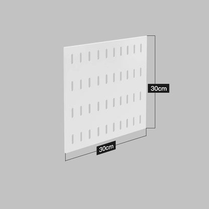 Wall Mounted Stainless Steel Kitchen Storage Rack | Pegboard Hole Plate Organizer