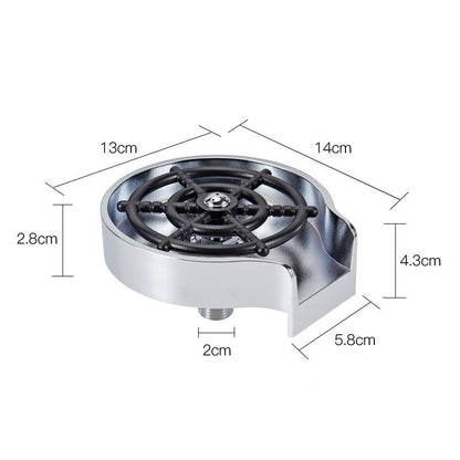 High-Pressure Automatic Cup Washer | Bar & Kitchen Sink Glass Rinser