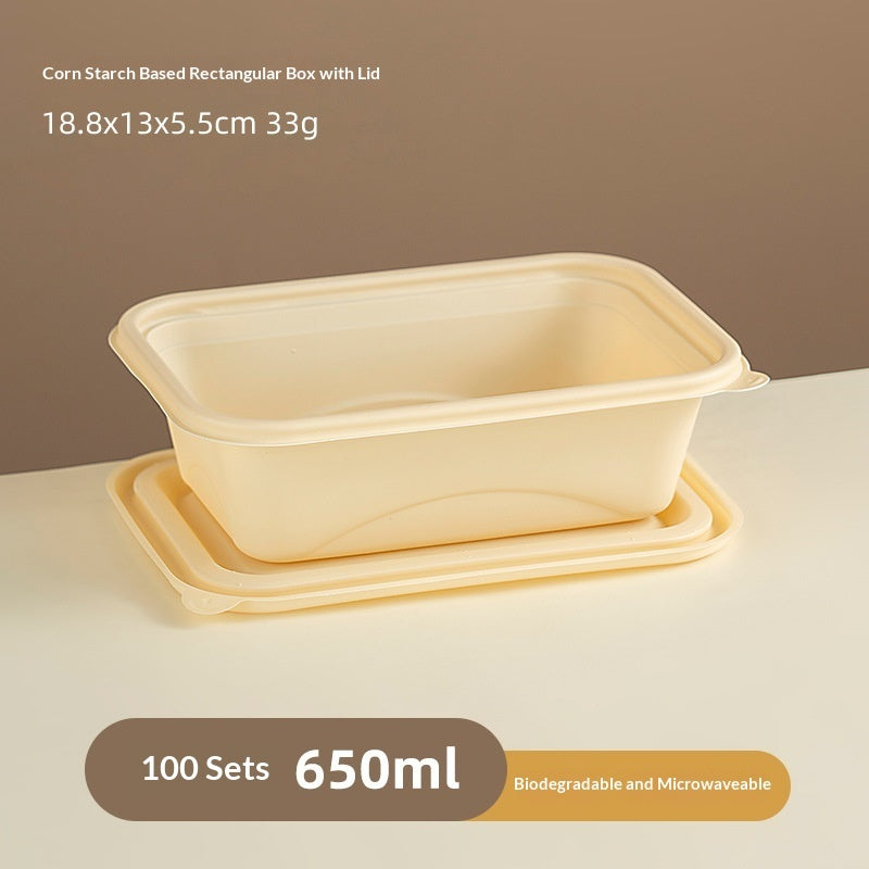 Biodegradable Disposable Bowls.Eco-Friendly Food-Grade Takeaway Containers