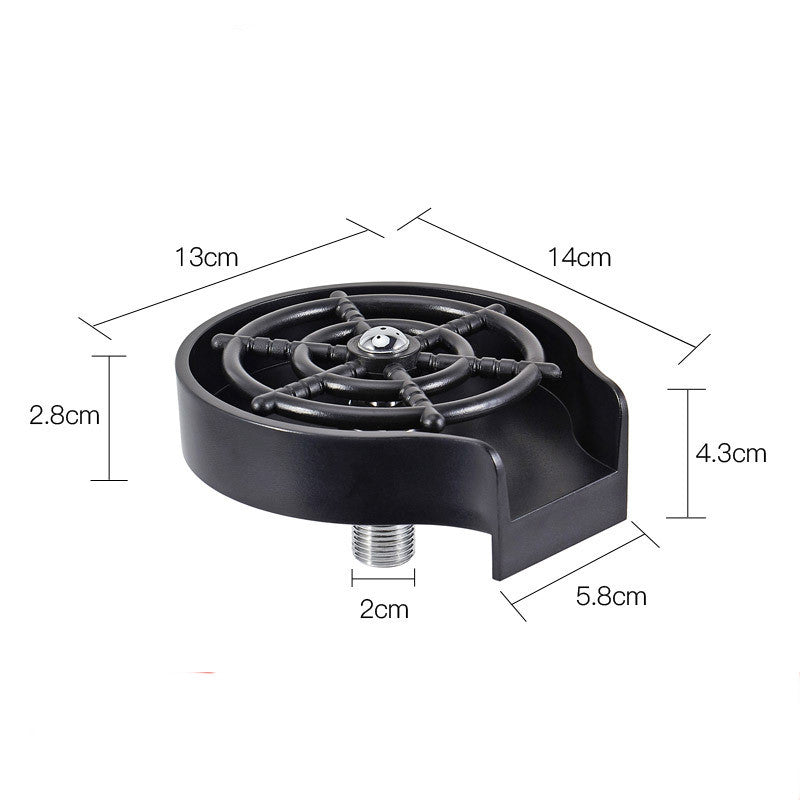High-Pressure Automatic Cup Washer | Bar & Kitchen Sink Glass Rinser