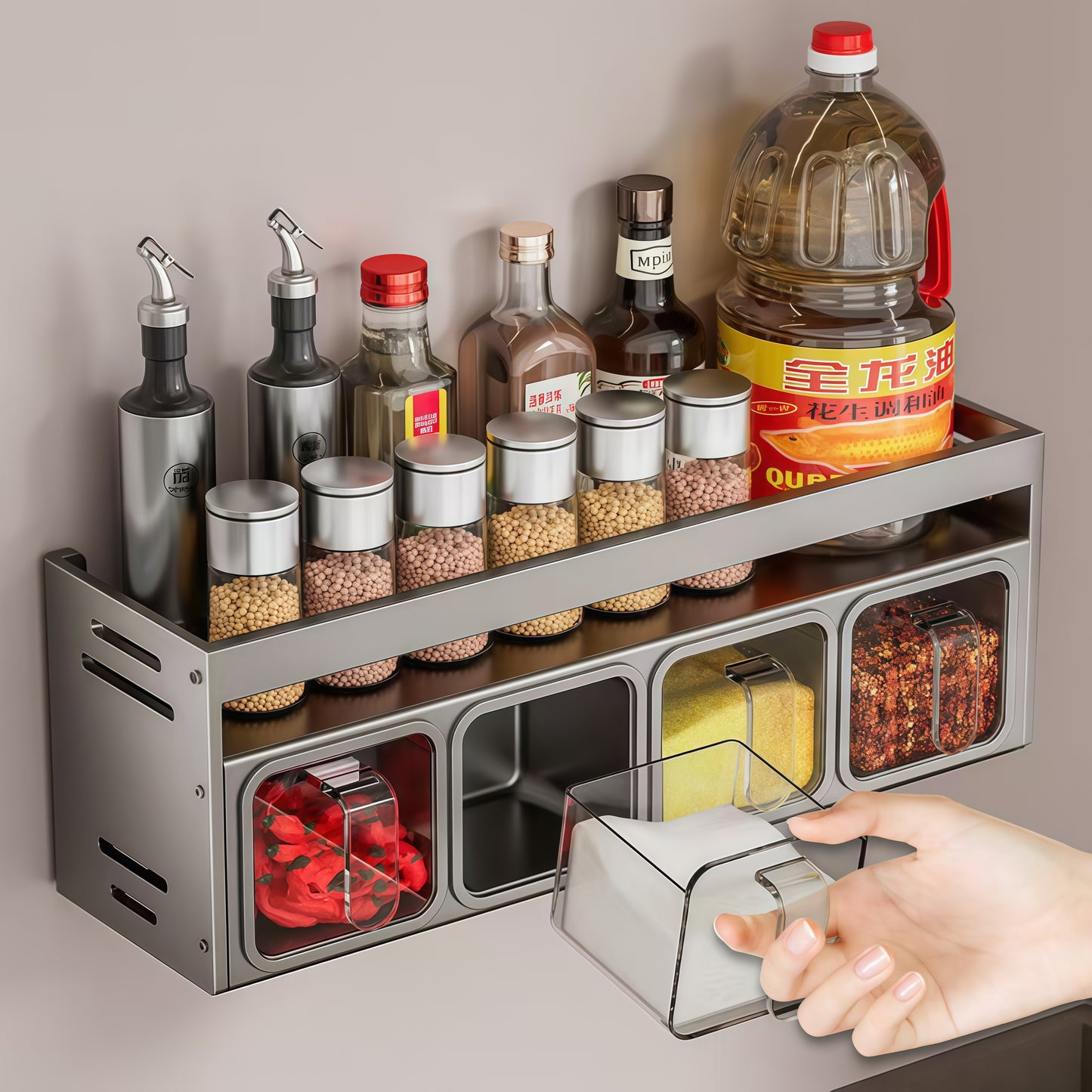 Kitchen Spice Organizer Rack